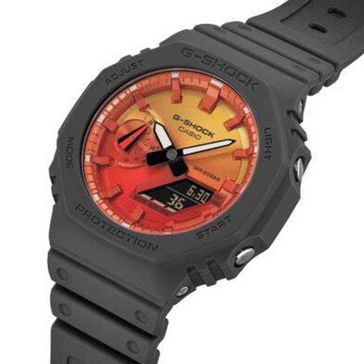 ساعت مچی عقربهای کوارتز مردانه کاسیو مدل GA-2100FL-8ADR